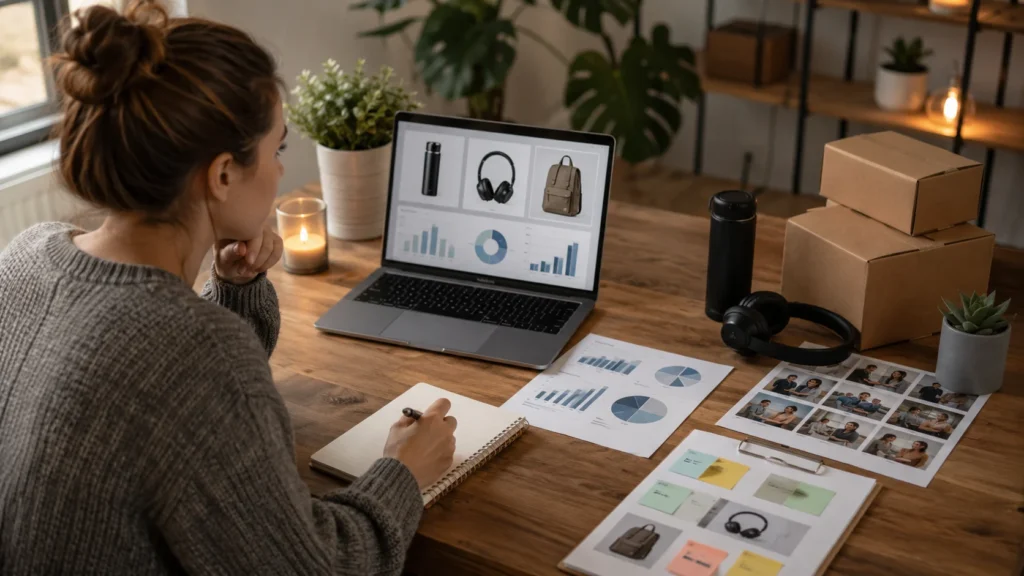 Winning products for dropshipping research using customer feedback, competitor analysis, and sales optimization tools.