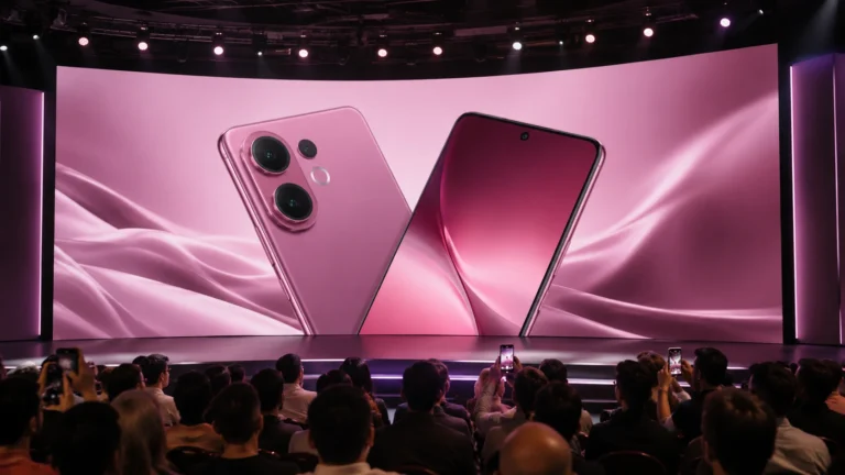 Vivo V60 5G smartphone featuring ZEISS cameras, Snapdragon 7 Gen 4 chipset, premium design and AMOLED display.