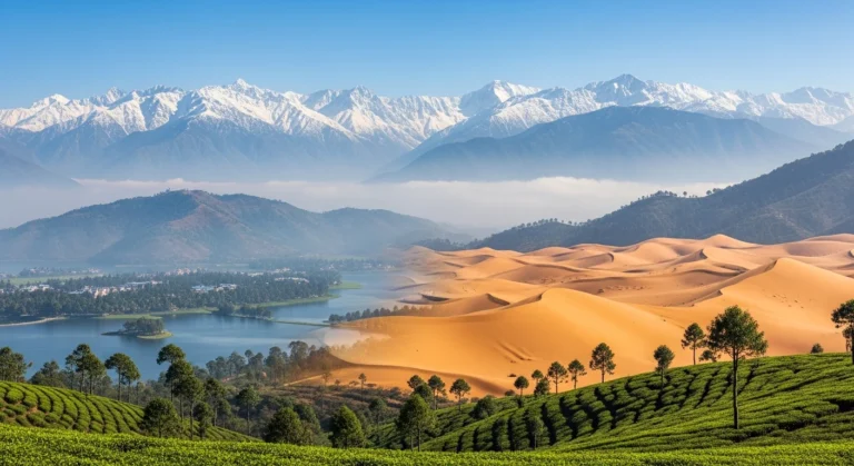 Snowy mountains and winter destinations in India ideal for January travel