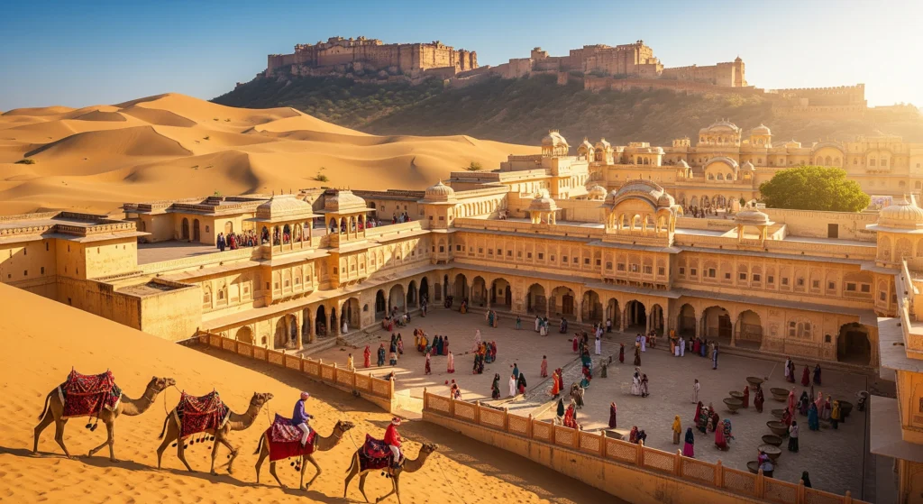 Royal heritage and cultural travel experience showcasing Rajasthan and North India traditions, forts, palaces, and historic architecture.